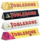 Toblerone Ultimate 4 Pack - 360g Each - Milk Chocolate, Fruit & Nut, White Chocolate & Dark Chocolate