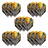 Harrows Supergrip Ultra Dart Flights, 5 x Sets Dart-Flights (insgesamt 15 Flights), 100 Mikron Dart-Flights, Premium-extra stark, hergestellt in Großbritannien, professionelles Dart-Zubehör, goldene
