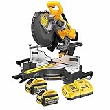 DeWALT Akku-Paneelsäge DCS781X2 Kappsäge, Gehrungssäge mit 305 mm Scheiben-Ø, hohe Schnittkapazität, 54V