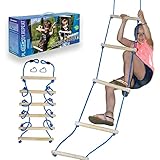 Schildkröt® Jungle Ladder, Jungle Line Zubehör, 2,5 Meter Lange robuste Strickleiter, 6 hochwertige Holzsprossen, vielseitige Einsatzmöglichkeiten