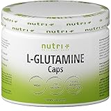 L-Glutamin Kapseln vegan + hochdosiert - 200 Mega Caps - 750mg pure L-Glutamine pro Kapsel - höchste Dosierung - Fitness & Bodybuilding - pflanzlich - Pure ohne Zusatzstoffe