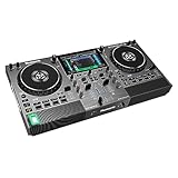 Numark Mixstream Pro Go - Standalone DJ-Controller mit Akku, DJ-Mixer, Lautsprechern, Amazon Music Unlimited, WLAN, Touchscreen, kompatibel mit Serato DJ