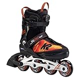 K2 Skates Jungen Inline Skates SK8 Hero BOA ALU, Black - orange, 30F0118.1.1.L