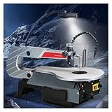 Multifunktionale Stichsäge Elektrische Kurvensäge Haushaltsstaubfreie Holzbearbeitungs-Desktop-Drahtsägemaschine 180W 400-1600RPM,Lange Haltbarkeit