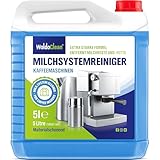 Milchsystemreiniger für Kaffeevollautomaten & Milchaufschäumer – 5l Spezialreiniger für saubere Milchsysteme, entfernt Milchfette & Eiweißablagerungen