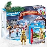 Playmobil 70377 Straßenkünstler und den Playmobil 71472 Adventskalender: Ausflug auf den Weihnachtsmarkt! Perfekt für die Weihnachtszeit!