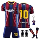 Pardofelis Trikot für Kinder Set, Fussball Trikot Kinder, Outdoor Football Jersey Trikots, Fußball T-Shirt Shorts Socken und Schienbeinschoner für Junge (Blau, 130-140)