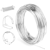 NVIYAM Basteldraht 1mm×30m Aluminiumdraht Silberdraht Schmuckdraht zum Basteln Basteldraht Silber Wire DIY-Skulpturen Schmuckdraht Silber Basteldraht Aluminium Draht zum Basteln von Schmuck, Silber