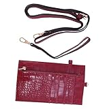 LIFKOME Handytasche Mit Hängendem Hals Handy Geldbörse Tragbare Handytasche Telefon Brieftasche Handy Münzbeutel Handy-münztasche Rot Pu-leder