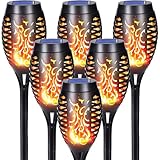 Solarleuchte für den Außenbereich, Garten, Outdoor, Solarlicht, wasserdicht, IP65, für Garten, Terrasse, Rasen, Balkon, Weg, Blumenbeet, Hof, 6 Stück