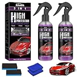 Giugio Auto Politur, High Protection 3in1 Spray, Car Coating Spray Auto Reiniger, Auto Nano Beschichtungsspray, Car Shield Coating für Schutz vor Korrosion, Kratzern, Wasserabweisendes Autowachs