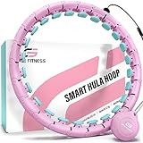 GATE FITNESS® Smart Hula Hoop Reifen Erwachsene zum Abnehmen - Kein runter Fallen - Hoola Reifen mit Noppen | für Anfänger & Fortgeschrittene - Premium Reifen mit Gewicht - Anfänger & Fortgeschrittene