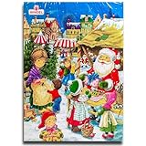 Santa Weihnachtsmarkt Adventskalender mit Schokolade Schoko Weihnachts Kalender