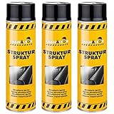 Chamäleon Strukturlack Schwarz 1 x 500ml Kunststoff Stoßstangenspray Bumper Struktur Spray für Kunststoff (3)