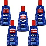 Schwarzkopf Seborin Hair Tonic (5 x 300 ml), Haarwasser für dünnes Haar, beugt Schuppen vor, Haarpflege erhält das Haar frisch und gesund