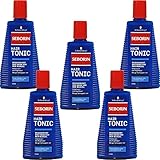 Schwarzkopf Seborin Hair Tonic (5 x 300 ml), Haarwasser für dünnes Haar, beugt Schuppen vor, Haarpflege erhält das Haar frisch und gesund