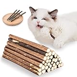 OSDUE 32 Stück Katzenminze Sticks, Matatabi-Kausticks, Katzenminze Spielzeug Katzen Kauhölzer Sticks für Katzen Zahnpflege & Gegen Mundgeruch Natürlich Sicher Katzensticks Kausticks Set