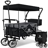 KESSER® Bollerwagen faltbar GT9000 mit Dach Handwagen...