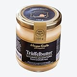 Hagen Grote Trüffelbutter Tartufo nero mit schwarzen Sommertrüffeln, 150g Glas, extrahoher Trüffelanteil von 5%, aus Italien