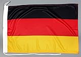 Buddel-Bini Bootsflagge Deutschland 30 x 45 cm in Profiqualität Flagge Motorradflagge