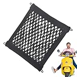 Scooter Cargo Net - Hochfestes elastisches Lagernetz, stabiles Nylondesign | Einfacher Installationsorganisator für Motorradgepäck, Helm, Reiseausrüstung, Frachtversorgungen, Täglich im Freien mit dem