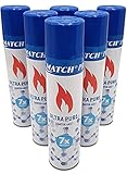 Vani Premium Nachfüllgas Gas Feuerzeuggas Feuerzeug Butangas + 1 Feuerzeug (6X ISO Butangas)