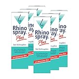 Rhinospray plus bei Schnupfen - Befreien die Nase effektiv mit Tramazolin und ätherischen Ölen, 6 x 10 ml, bei Schnupfen, geschwollener Nasenschleimhaut und Nasennebenhöhlenentzündung