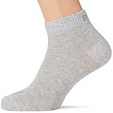 PUMA Unisex Puma Unisex Quarter Plain Sokken (5 stuks) Socks, Anthraci/L Mel Grey/M Mel Grey, 43-46 EU