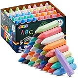 JOYIN 48 PCS Cone Shaped Jumbo Sidewalk Chalks Set, Non-Toxic, Perfect for Children, Outdoor Garden Chalk Games