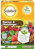 Solabiol Beeren- & Obstdünger, Spezialdünger mit Sofort- und Langzeitwirkung für alle Beerenpflanzen, Kernobst und Steinobst 1,5 kg