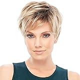 HAIRCUBE Charming Echthaar-Perücke für Frauen, kurzes...