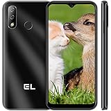 EL D68 Smartphone ohne Vertrag Dual SIM 4G LTE Handy, Android 10, 6,088 Zoll HD, 3GB+32GB (Erweiterbar 128GB), 4000 mAh Akku,13MP Kameras, 3 Kartenfächer,GPS/Radio/Face ID/Fingerabdruck-Schwarz