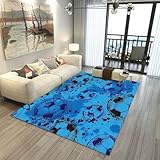 MeeTe Wohnzimmerteppich, Fußball-Kurzflorteppich, Dekoration, Flauschig, Weich, Waschbar Und rutschfest, Moderner, Schlichter Teppich Fürs Kinderzimmer, Bettvorleger (World Cup 02,80x120cm)