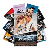 AKBOK 9 Stück Vintage Filmposter Retro Klassische Filmposter 80er 90er Film Kunstdrucke für Theater Schlafsaal Zimmer Man Cave Decor 20×30 cm ungerahmt