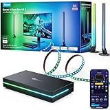 Govee HDMI 2.1 Sync Box Kit 2, mit Lightbar und LED Strip, unterstützt 8K@60Hz, 4K@144Hz, VRR und ALLM, Dreamview, funktioniert mit Matter und Alexa, Monitor Hintergrundbeleuchtung für 27-34 Zoll