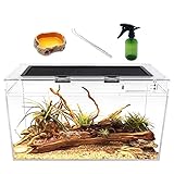 Reptile Growth Terrarium Komplettset, 20' x 10'x 11' Faunarium für,Schnecken,Insekten,Wasserschildkröten，Vogelspinnen,Springspinne,Leopard Gecko,Bärtiger Drache ，Frosch,Aquarium,Einsiedlerkrebs