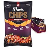 Nanosupps – BBQ 7 x 40g Chips - Eiweiss Chips mit 21% Protein - Protein Chips für eine gesunde Ernährung - Healthy Snacks ohne Reue genießen - Fitness Snack vor & nach dem Training