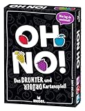 moses 90172 Oh no-Das Drunter und Drüber Kartenspiel, Der Spiele-Klassiker Mau mit Extra-Twist, Spielspaß mit Sonderaktionen, Bluffen erlaubt, White
