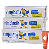 Pimpinella Anisbutter Creme 3x 8 ml I Sanfte Pflege für empfindliche Schnupfnasen I Für Babys und Erwachsene I Spar-Set plus Pharma Perle give-away (3x Pimpinella Anisbutter Creme)