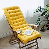 Gartenstuhlkissen Hochlehner Stuhlkissen mit rutschfesten Bändern Dicke Büro Sofabank Ablagematte Gartensitzkissen