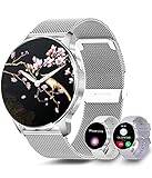 niolina Smartwatch Damen mit Telefonfunktion,1.32 Zoll HD Voll Touchscreen Armbanduhr Herren Uhr mit Pulsmesser Schlafmonitor Schrittzähler 20 Sportmodi IP67 Fitness Tracker für Android iOS