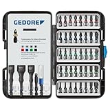 GEDORE Torsions-Bit-Set 666-045 - Bitsatz für Profis - 45-teiliges Set inkl. praktischem Aufbewahrungskoffer mit Bithalter
