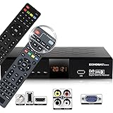 hd-line Echosat 20500 S Digitaler Satelliten HD Receiver (HDTV, DVB-S/DVB-S2, HDMI, AV, 2X USB 2.0, Full HD 1080p, Digital Audio Out) [Vorprogrammiert für Astra, Hotbird und Türksat]