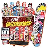 Magicat Finger Skateboard Set – 12 einzigartige Designs...