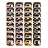 animonda Vom Feinsten Adult Fleisch Vielfalt mit Geflügel (32 x 100 g), Nassfutter für ausgewachsene Katzen, Katzenfutter ohne Getreide und Zucker, fein-stückige Pasteten