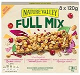 Nature Valley Mix-Müsliriegel - Erdnussbutter-Riegel mit Cranberry-Stückchen, Erdnüssen, Samen & Vollkorn-Haferflocken - Proteinriegel ohne künstliche Aromen und Konservierungsstoffe - 8 x 120 g
