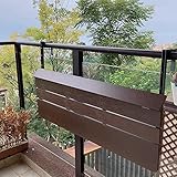 Outdoor Hängestange Tische für Deck, Balkon-Bartisch für Geländer, höhenverstellbar, klappbar, platzsparend, Serviertisch, zusammenklappbarer Balkontisch, Arbeitsplattenverlängerung