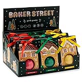 Brightium Bombe Badebombe in Geschenkbox, Lebkuchen-Design, ideal für Entspannung, Duft und Feuchtigkeit im Bad.