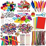 Bastelset Kinder, 1300+PCS Withosent DIY Basteln...