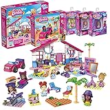 MEGA Construx HBF32 - Barbie Malibu-Bauspielzeugset Bundle, Bauset mit 445 Bausteinen, ab 5 Jahren